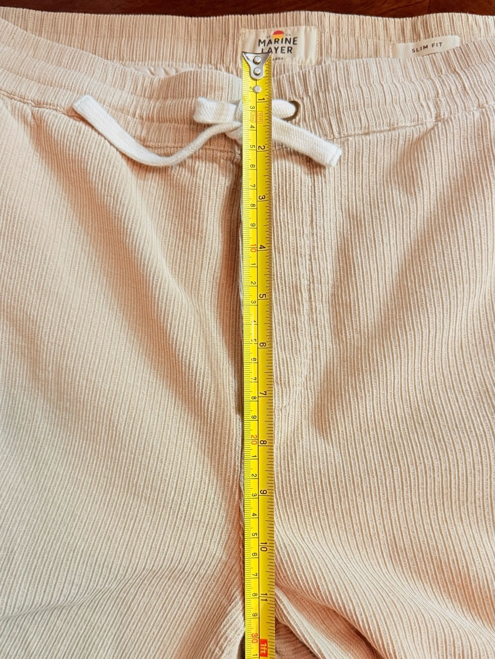 Marine Layer Men's Corduroy Drawstring Pants - Beige - Picture 11 of 13